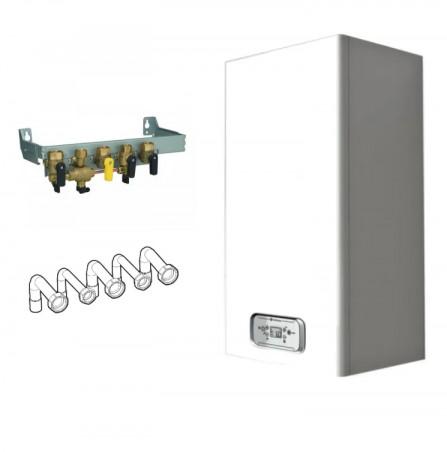 Chaudière complète INOA NOX 24 VMC Gaz Naturel (gaz de ville),  avec applique et douilles