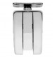 Zwenkwiel met witte rotola rem, 47x47 mm, D. 65 x H.80 mm, hartafstand 35x35mm