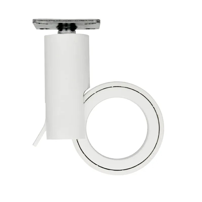 Wit rotola zwenkwiel, 47x47 mm, D. 65 x H.109 mm, hartafstand 35x35mm