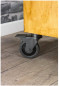 Castor with brake NOVO D. 50 mm black with swivel plate, H. 72 mm Castor with brake NOVO D. 50 mm black with swivel plate, H. 72 mm