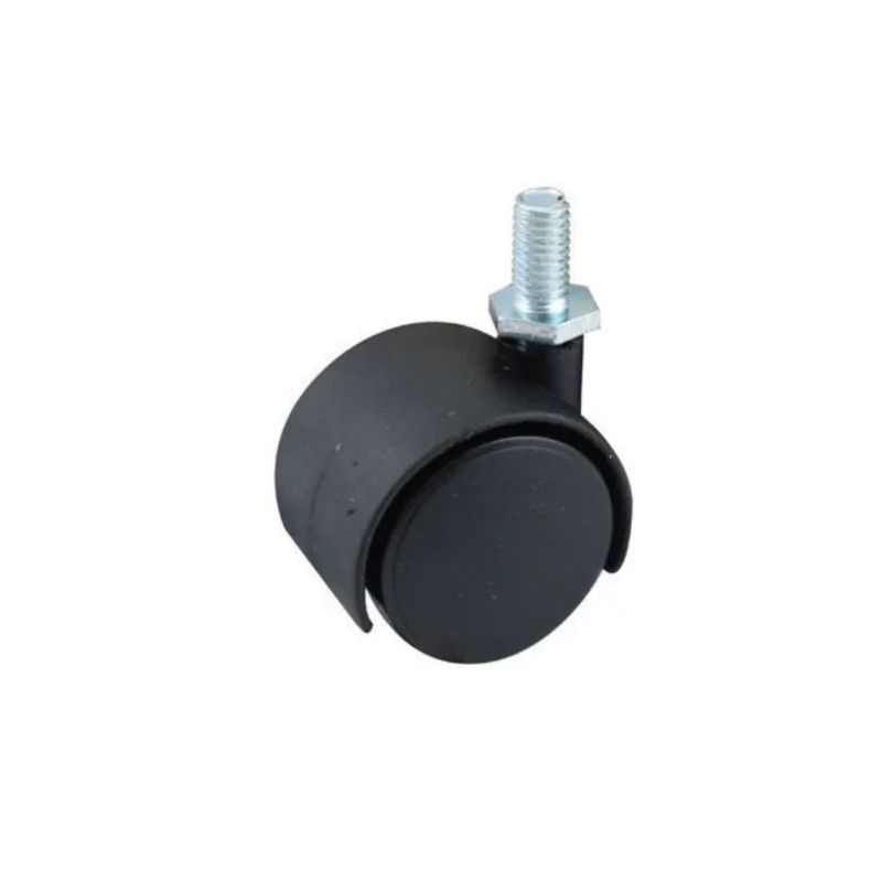 TWINY zwenkwiel D. 35 mm met M8x12 mm draadspindel, hoogte 48 mm