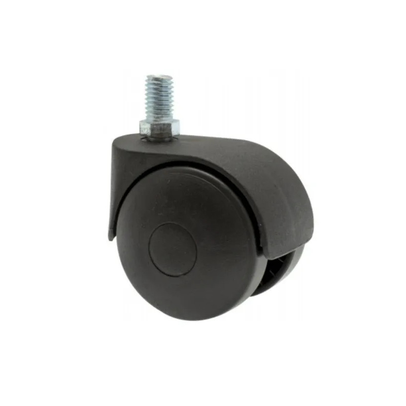 TWINY zwenkwiel D. 50 mm met M10x15 mm draadspindel, hoogte 62 mm