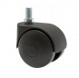 TWINY zwenkwiel D. 50 mm met M10x15 mm draadspindel, hoogte 62 mm