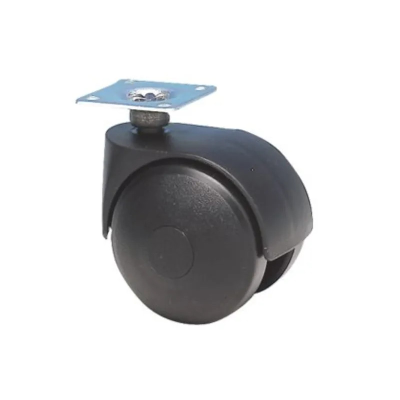 TWINY zwenkwiel D. 50 mm met draaivoet, hoogte 65 mm