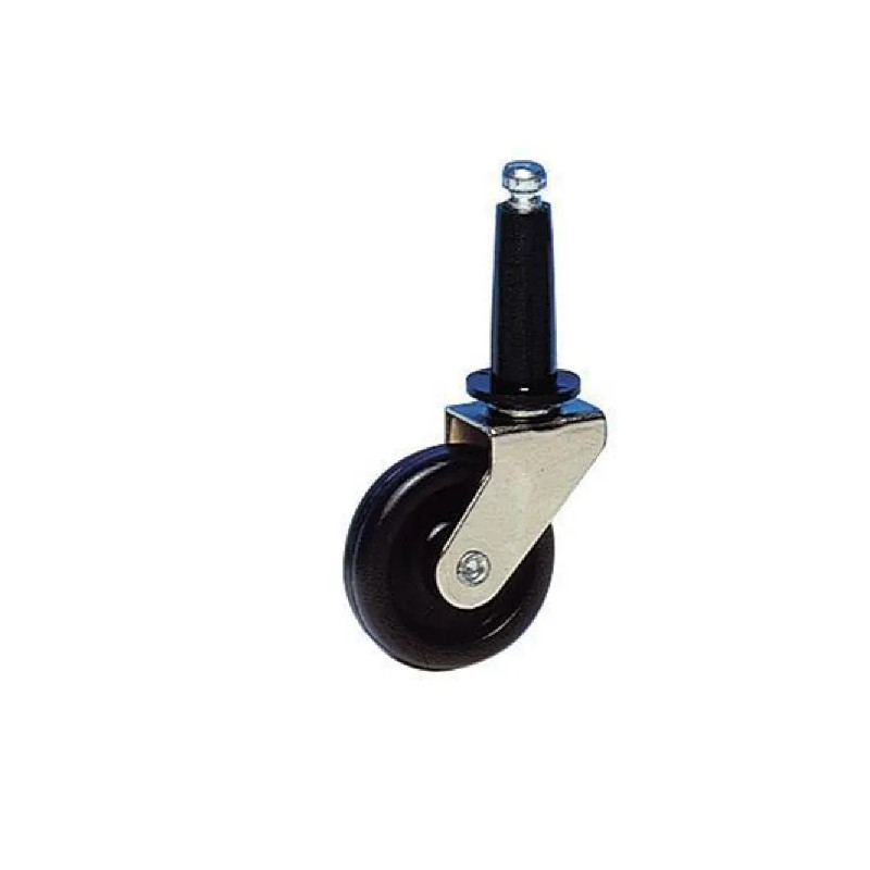 37 mm diameter triton zwenkwiel, houtdopbevestiging, 50 mm hoog