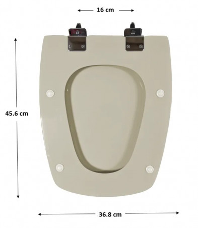 Asiento de inodoro SELLES Cheverny, mandarina