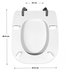 Copriwater per WC DURAVIT D Code, bianco.