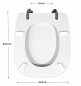 WC-Sitz für Wand-WC DURAVIT D Code, weiß. WC-Sitz für Wand-WC DURAVIT D Code, weiß.