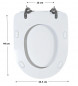 JACOB DELAFON toiletbril, model ALTAIR.