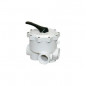 6-wegklep SM-20/3 voor LACRON filter, 2" getapte poorten.