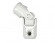 Rolluik knevelscharnier D. 12 mm, staaf 12 mm, wit staal