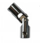 Rolluik knevelscharnier, voor 10 mm zeskantstang en 12 mm stang, verchroomd staal