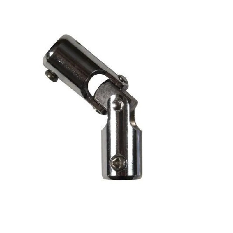 Rolluik knevelscharnier, voor 7 mm zeskantstang en 12 mm stang, verchroomd staal