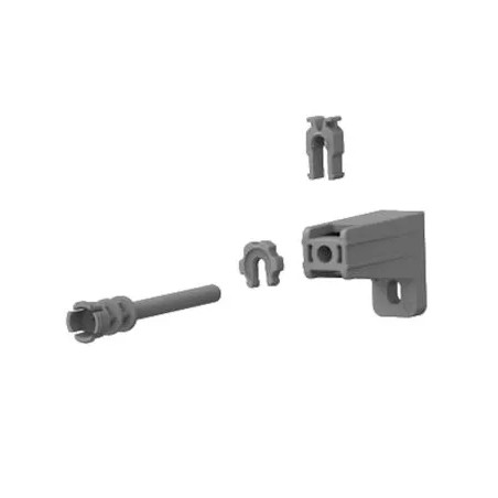 Pair of high mounting rods for INGENIO SIAMP base frame