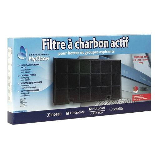 Activated carbon filter type 150 for FAGOR/BRANDT hood 215x430x30 mm