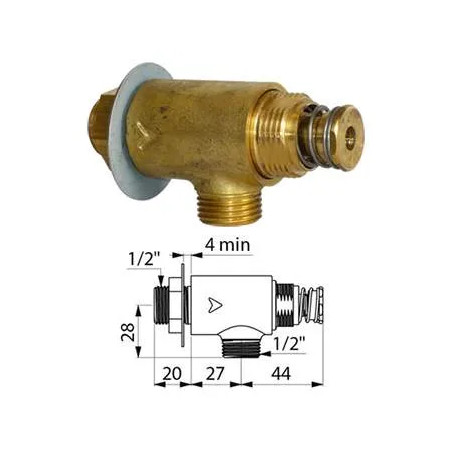 Grifo con temporizador para el lavado de manos de acero inoxidable