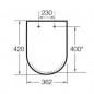 Abattant pour cuvette WC ROCA compact Meridian, Abattant pour cuvette WC ROCA compact Meridian,