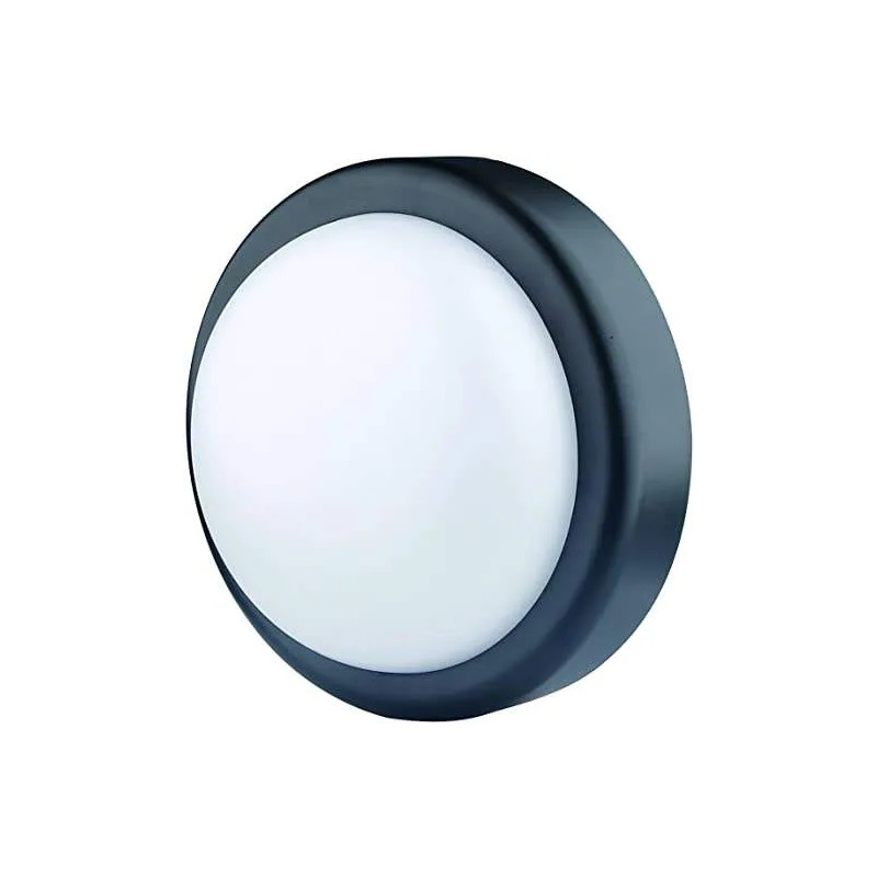 Ronde LED patrijspoort 14W , 4000K, 1000 LM , afmetingen 200X200X100, kleur zwart