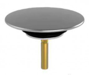 Clapet inox diamètre 72.5 - 44,5 mm pour vidage de baignoire