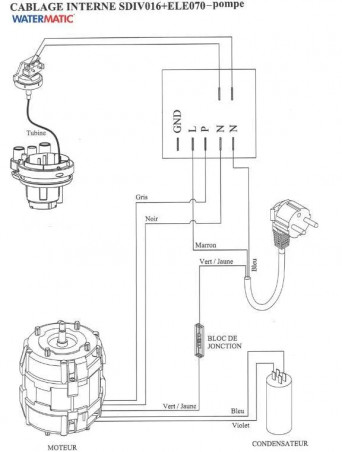 Minuterie carte électronique, avec pressostat, pour Watermatic T30