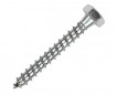Tire fond acier zingué, 7 x 50 mm, 25 pièces Tire fond acier zingué, 7 x 50 mm, 25 pièces