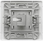 RJ45 ethernetstopcontact, diameter 2, categorie 6, wit