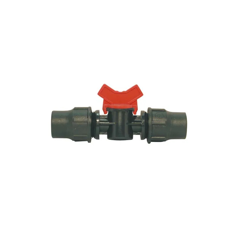 Válvula de cierre rápido para manguera de goteo de 16 mm
