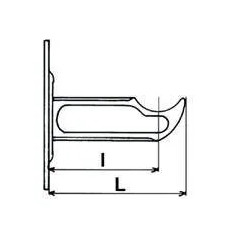 Supporto del radiatore in ghisa Tipo di tenda 140 mm bianco epossidico