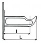 Gietijzeren radiatorsteun Gordijn type 140 mm epoxy wit