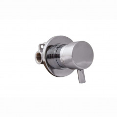 Mechanical mixing valve for shower cubicle or panel