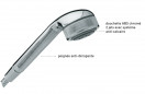 Cobra handdouche 2 ABS, 2 stralen, diameter 65 mm