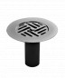 Rejilla marguerita para válvula de desagüe de ducha con tubo guarda agua, diámetro 85 mm, inox Rejilla marguerita para válvula de desagüe de ducha con tubo guarda agua, diámetro 85 mm, inox