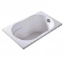 Minime inbouwbad, ultracompact, 5 verstelbare poten, 120 x 70 cm