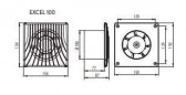 Afzuigkap met timer diameter 100mm 98 m²/h