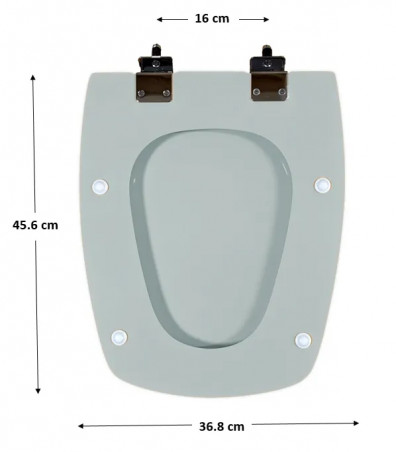Asiento de inodoro SELLES Cheverny, mandarina