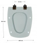 Toiletzitting SELLES Cheverny, gevlekt palladine