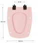 Toiletzitting SELLES Cheverny, gevlekt roze