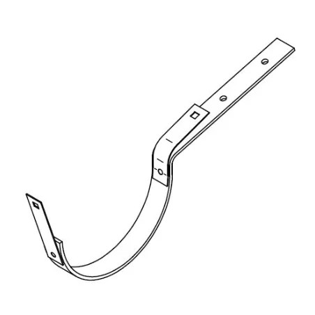 Gutter hook Montpellier deviation 33, 70 cm galvanized steel rod