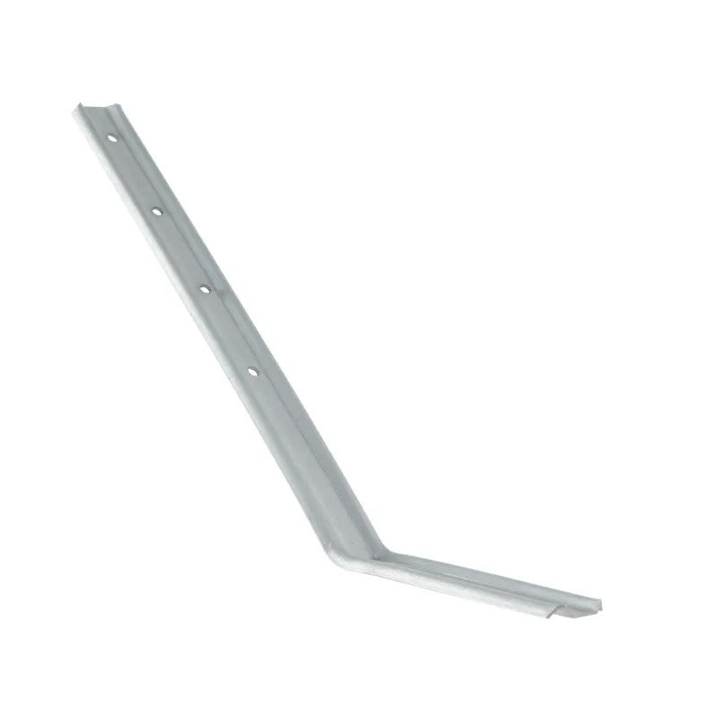 250 mm haakschacht, geribbelde achterband, gegalvaniseerd staal