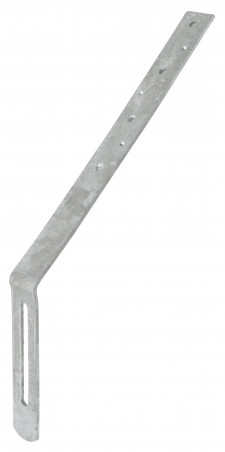 Asta in lamiera per gancio grondaia 2,5 mm, coda da 125 mm
