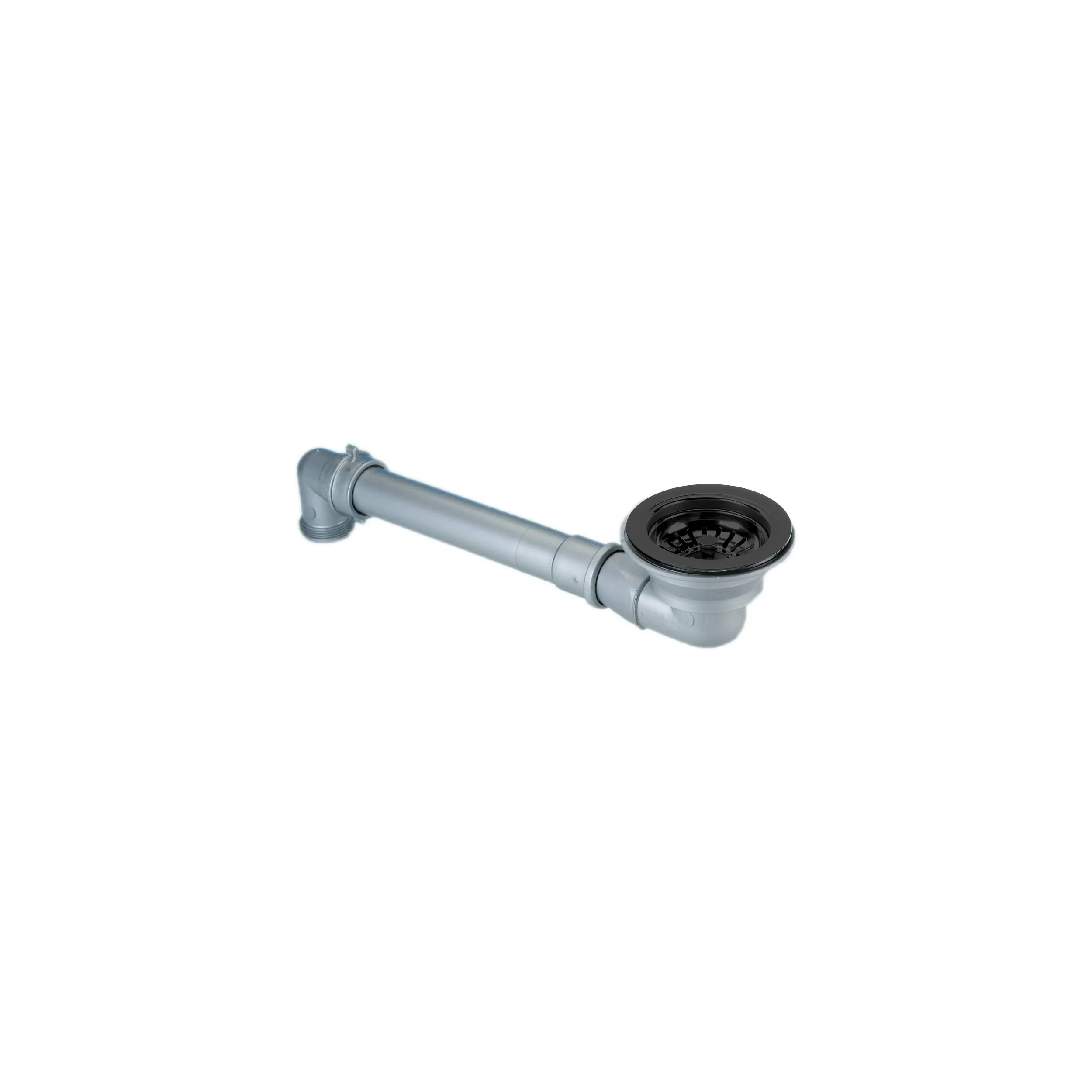 Space-saving 90 mm diameter sink drain
