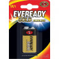 Rechthoekige alkalinebatterij 9v, 6lr61 goud, EVEREADY GC