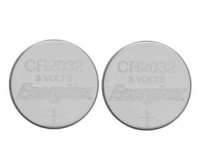 Batteria miniaturizzata CR2032 3v litio, 2 pezzi