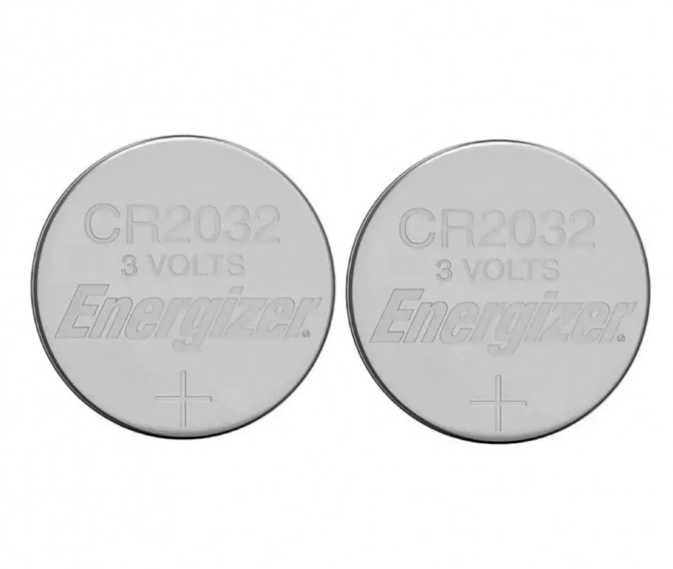 Platte batterij CR2032 Lithium knoop 3V, 2 stuks