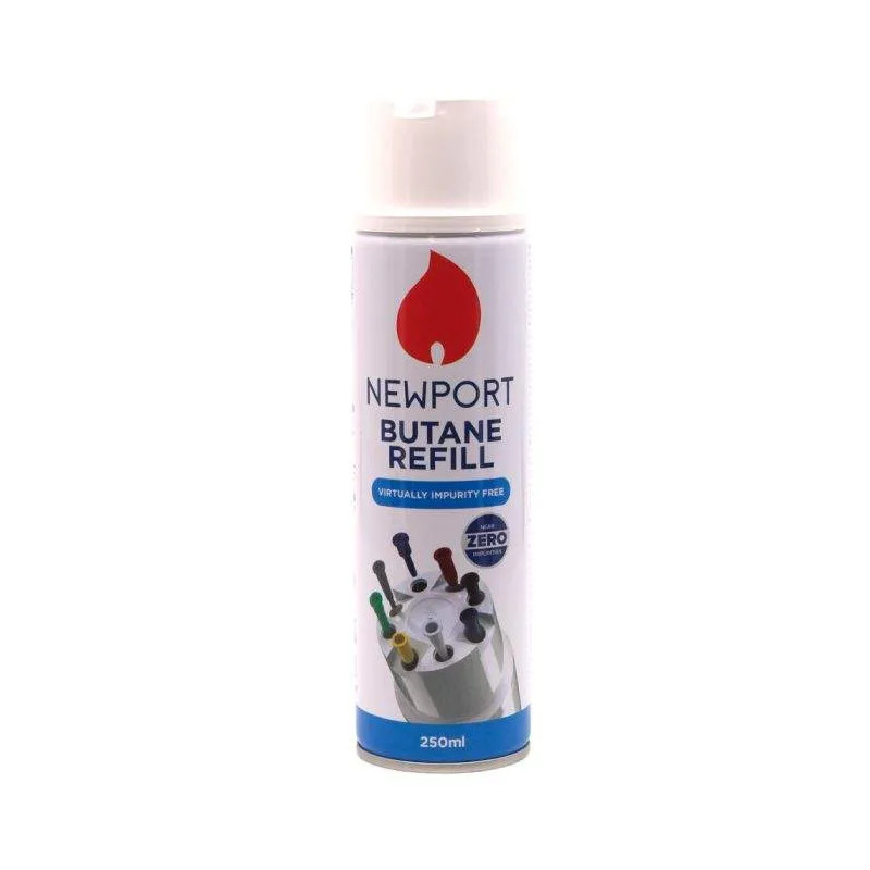Navulling aanstekergas 250 ml, met 8 tips