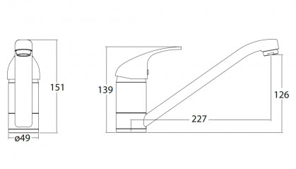 Anjoumix Pierre de Romagne sink mixer
