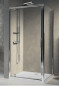Douchescherm, draaideur H.160 cm B.60 tot 66, helder glas