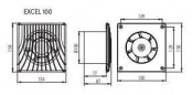 Standaard afzuigkap diameter 100 98m3/H