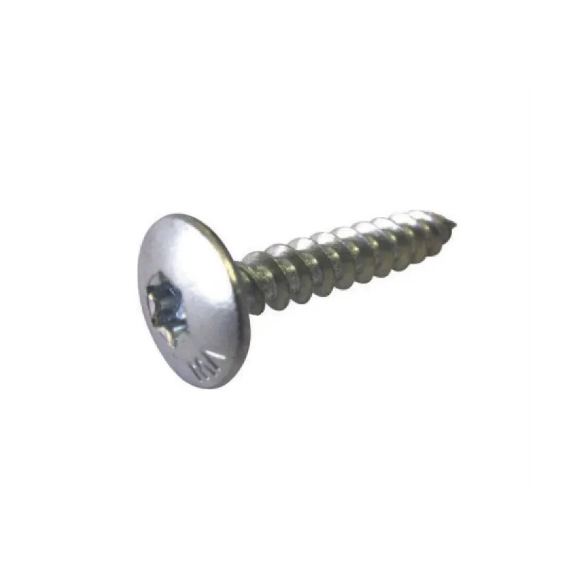 Houtschroeven met brede kop 6 x 35, wit gegalvaniseerd staal, 20 stuks