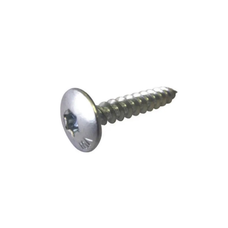 Houtschroeven met brede kop 6 x 40, wit gegalvaniseerd staal, 20 stuks